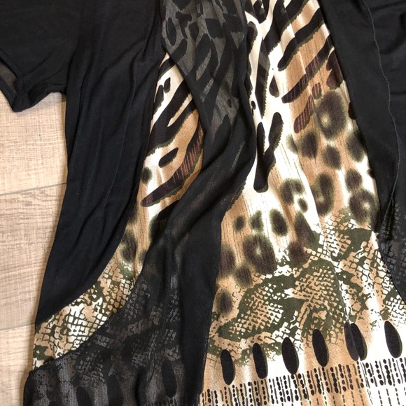 Leopard print blouse shirt sweater - Picture 3 of 5